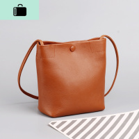 皮女包斜挎包包女2020新款韩版软皮水桶包夏季头层牛皮单肩小包NEW LAKE女斜挎包