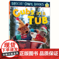 猫头鹰自然拼读:澡盆雪橇(短元音u)Bright Owl Books: Cubs in a Tub美国原版基础元音提高口