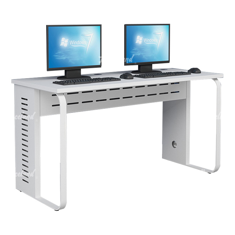 洛诗莲 (RoyceLand) 钢架电脑桌培训桌机房电脑桌学习桌课桌 双人位M款