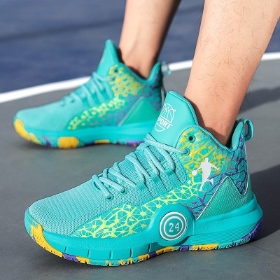 夏季防滑耐磨空军一号透气篮球鞋男高帮战靴毒液球鞋鞋女