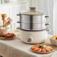 小熊(Bear)电蒸锅多功能电煮锅三层大容量全自动可定时不锈钢
