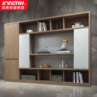 中泰(jongtay)J-JZ17 办公柜子木质书柜书架老板办公室文件柜收纳柜储物柜三门2.8米