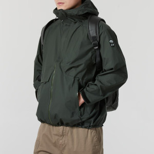 安德玛(UNDERARMOUR)外套男新款运动服健身训练跑步锻炼休闲服梭织连帽夹克1387992-310 ZP