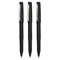 齐心 GP187 大容量中性笔 子弹头 0.7mm 黑 12支装