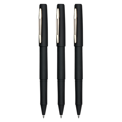 齐心 GP187 大容量中性笔 子弹头 0.7mm 黑 12支装