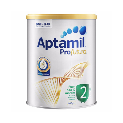 澳洲爱他美（Aptamil）婴幼儿配方奶粉900g白金版2段6-12个月宝宝单罐