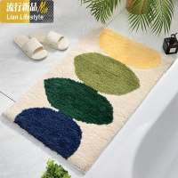 植绒卧室客厅地毯地垫 简约家用厨房卫生间口吸水防滑脚垫 三维工匠