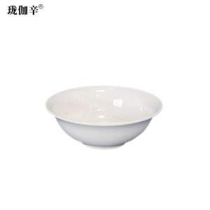 珑伽辛 耐高温加厚白色密胺碗 5英寸/个