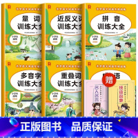[6册]词语积累训练大全 [正版]小学语文知识点标点符号专项训练大全人教版一年级二年级三小学生通用形容词动词副词作业本练