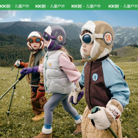 KK树飞行员儿童帽子秋冬男童雷锋帽女孩防风护耳宝宝保暖