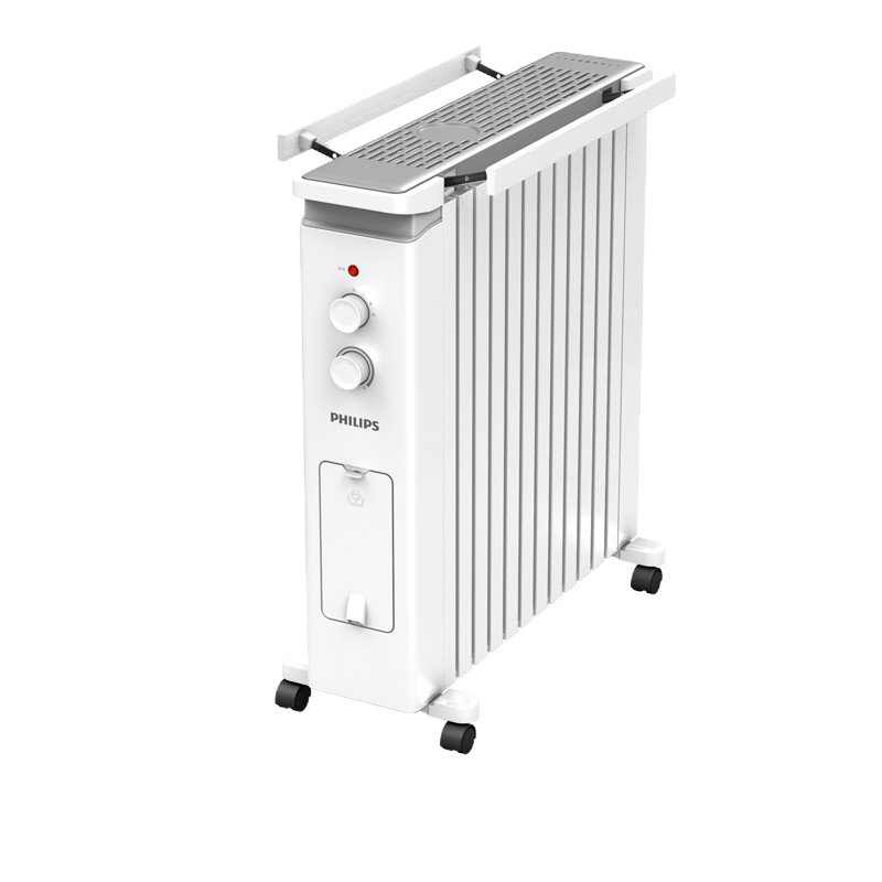 飞利浦油汀取暖器家用电暖器节能省电暖气恒温取暖炉烘衣架可移动取暖AHR3144YA