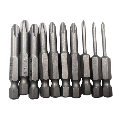 takama(高松)405135 单头十字螺丝批头套装10件套起子头旋具头电动批头S2带强磁 PH1*3.5mm