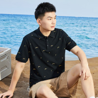 [2.5折价76元]唐狮polo衫男短袖男士polo衫短袖夏季满身小绣花短袖POLO