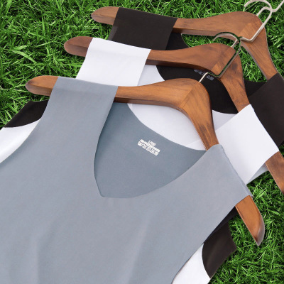 1/2件夏季男士背心无痕男夏季弹力休闲打底衫修身运动梨桦嫣