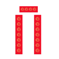 锦瑞星手写空白5副对联23*138cm/包