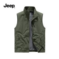 jeep吉普马甲男士2025春夏季新款美式休闲户外工装马夹钓鱼背心 S