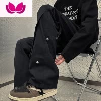 七斓工装裤子男高街vibecleanfit直筒潮牌oversize痞帅高级感休闲