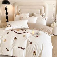 缦依纶加厚180支纯棉磨毛四件套儿童卡通床上用品1.8m床