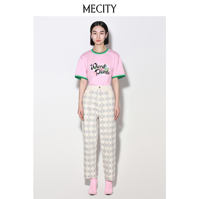 [1件5折价:310]me&city米底印花牛仔裤