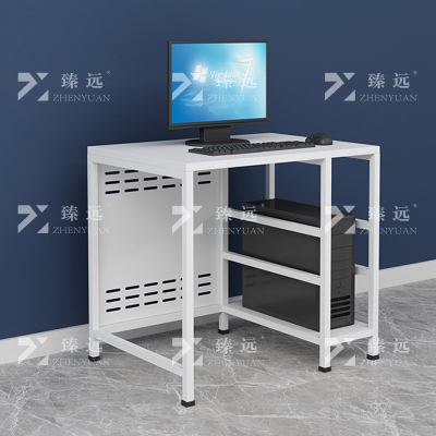 臻远 钢架电脑桌培训桌机房电脑桌学习桌课桌 单人位A款