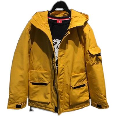 (JIAMEN)新品直营-户外运动冬季款大口袋白鸭绒保暖连帽户外工装服男