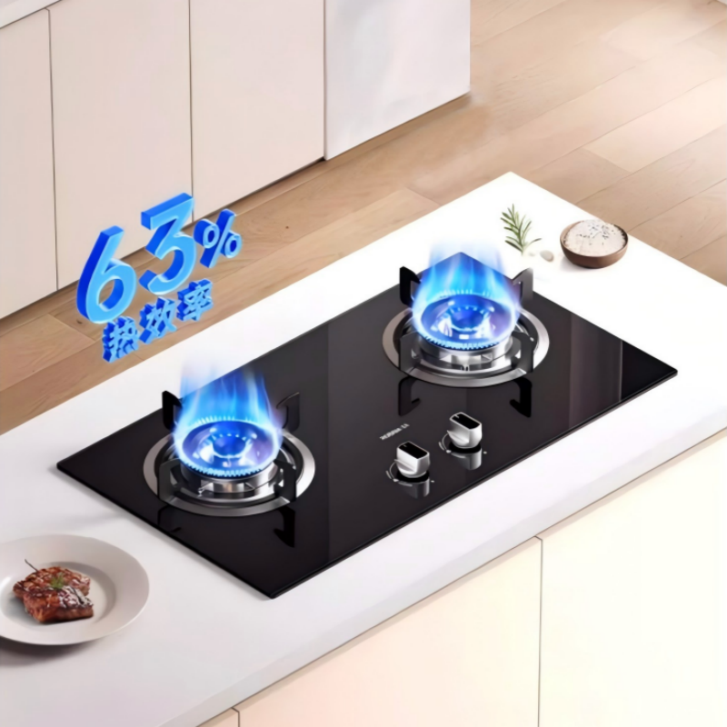 老板(Robam)星辰系列燃气炉燃气灶 双灶嵌入台式煤气灶 5.2kW火力可调节灶具换装不改孔20B0A 液化气