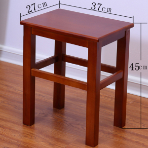 鑫环境 实木方凳家用小矮凳餐桌凳客厅茶几登子木质板凳四脚高凳木头凳子校用学习凳子办公培训凳子军训凳子木凳子