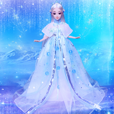 古装娃娃皇后扶摇皇后古装娃娃夜萝莉贵妃换装仙女古风白浅锦觅冰雪公主人偶披肩款冰雪公主礼盒装(含娃娃+衣服+饰品)