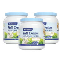 新效期[保税]3罐-美可卓(Maxigenes)蓝胖子全脂高钙牛奶粉1kg 澳洲进口全脂成人青少年成人中老年孕妇