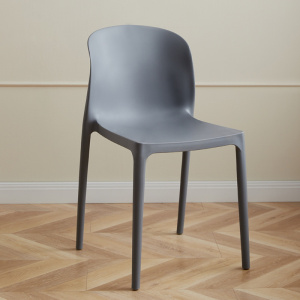 鑫环境 塑料椅子靠背凳子加厚家用可叠放北欧餐桌椅现代简约收妆椅