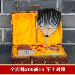 美帮汇茶具套装功夫茶炉碳炉烧水壶潮州砂铫红泥炉工夫茶 礼箱