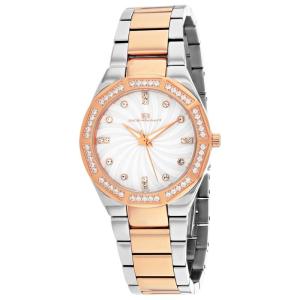 女士手表母贝表盘瑞士表Athena米防水石英表商务场合日常佩戴