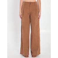 蔻依(Chloe)女式休闲裤宽松直筒棉质舒适透气百搭日常裤装