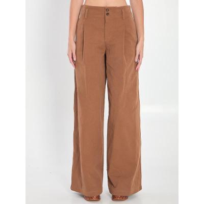 蔻依(Chloe)女式休闲裤宽松直筒棉质舒适透气百搭日常裤装