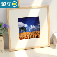 敬平实木相框挂墙定制简约外框架A4证书框摆台a3木质24寸8开k装裱画框 白橡木 A4(21X29.7cm)挂摆两用