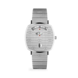 Gucci古驰女士欧美风格精钢腕表 时尚简约精致优雅设计 灰色