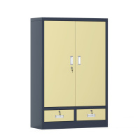 臻远 ZYLJG-W74 零件柜抽屉式工具柜电子元件柜螺丝柜物料柜 75抽蓝色带门加二斗小号