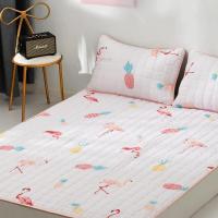 美帮汇保护罩床垫软垫保护垫薄床褥防滑学生宿舍垫子粉红弗洛拉Y