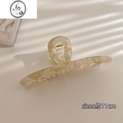 JiMi人鱼姬醋酸抓夹女夏季后脑勺盘发鲨鱼夹子2023年新款ins发卡头饰