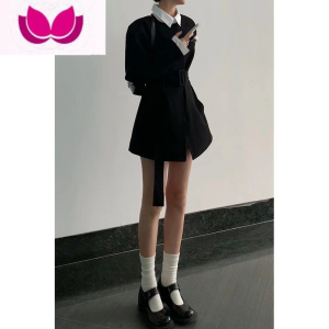 七斓韩剧女主财阀富家千金小个子春季款西装裙辣妹学院风套装