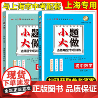 小题大做初中数学化学选择填空七八九年级选择题专项训练与上海教材配套使用789年级总复习用扫码获取答案上海社会科学院出版社