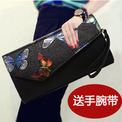 派尼美特压花手拿包女时尚女手包复古手抓包链条包单肩斜挎包大容量