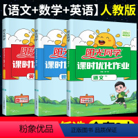 ❤❤拿高分[人教版]语数英 .3本 六年级下 [正版]2024课时优化作业一年级二年级下册三年级四五六年级上册语文数学英