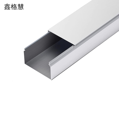 鑫格慧 铝合金线槽明装方形外开穿线槽外盖式布线槽 150*100mm 米