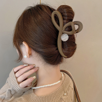 高级感美拉德珍珠抓夹女精致简约后脑勺盘发发夹小众设计发饰发卡送女朋友老婆情人节七夕生日礼物