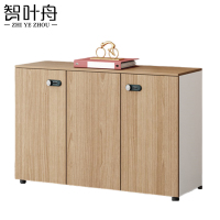 智叶舟办公矮柜三门1200*400*800mm台