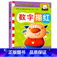 数字描红 单册 [正版]儿童数字汉字拼音笔画笔顺描红练字帖幼儿园中班大班学前班幼小衔接学前练字本每日一练老师练习本为一年