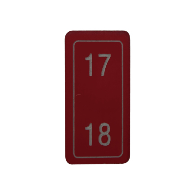 库物 二柱端子铭牌 45*23mm (个)