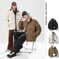 棉衣男外套新款秋冬韩版潮流宽松立领加厚休闲情侣款棉服棉衣男士