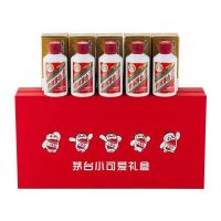 贵州茅台酒 飞天i茅台 茅台小可爱53度酱香型白酒 100ML*5瓶 礼盒装